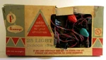 Antique Vintage Penneys Jc Christmas Color 25 Set String Box. Fixed Price $24.00.