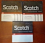 3 Various Assorted Scotch 111-12 7" Reel-to-reel Recording Tape 1/4" 1200' Used. Fixed Price $14.98.