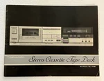 Realistic SCT-42 Owners Manual Stereo Cassette Tape Deck W/dolby. Fixed Price $19.95.