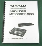 Tascam MTS-1000 Midiizer Owner's Manual: Comb Bound & Protective Covers!. Fixed Price $21.70.