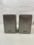 Realistic MINIMUS-7 Silver Speakers Pair 40-2034 Made Japan Tested Working. Fixed Price $99.99.