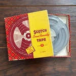 Vintage Scotch Sound Recording Reel To Tape 3M No 100 1/4 600 Ft. Fixed Price $24.99.