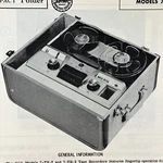 1956 Rca Tape Recorder 7-TR-2 -3 Service Wire Schematic Repair Manual Sam Vtg. Fixed Price $9.99.