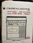 Crown CTR-8750 Solid State Vintage Tape Recorder Rare Nib Made Korea !. Fixed Price $110.00.