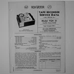 Rca Model Open Reel Tape Recorder Deck - Service Manual 1965. Fixed Price $10.80.