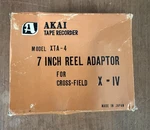 Vintage Original Akai Model XTA-4 7 Reel Adapter For Crossfield X-iv Recorder. Fixed Price $129.00.
