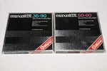 2 (two) Maxell Ln 35-90 & 50-60 Recording Tape Reel To Used Recorded. Fixed Price $29.95.