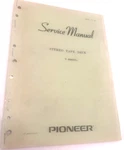 Pioneer T-8800/F Tape Deck Service Manual Original. Fixed Price $20.00.
