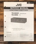 Jvc TD-W201 TD-W95 Cassette Service Manual *original*. Fixed Price $14.97.