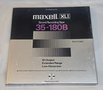Maxell Xli 35-180B Sound Recording Tape 10.5" Metal Reel Back Coated. Fixed Price $50.00.