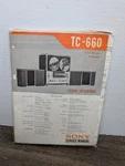 Sony TC-660 Reel To Service Manual Vintage Original Paperwork Repair. Fixed Price $35.99.