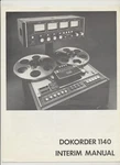Dokorder 1140 Interim Manual Denki Onkyo Reel To Tape Deck Booklet Vtg Htf. Fixed Price $25.99.
