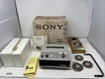 Vintage Sony-o-matic TC-907 Tapecorder With Original Box And Contents As Is. Fixed Price $39.99.