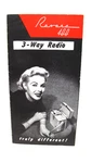1950'S Revere 400 Compact 3 Way Radio Recorder T-700 Advertisement Pamphlet. Fixed Price $49.95.