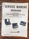 Wollensak 2548 2551 2556 2561 2568 2570 2575 Cassette Service Manual *orig #3. Fixed Price $29.97.