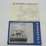 Original Telefunken Magnetophon Studio 44 Reel Manual And Schematic. Fixed Price $31.96.