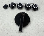 Full Set Of Teac A-1500 Reel Player Knobs. Fixed Price $49.99.