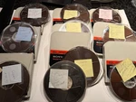 Ten Reel To Tapes 5 Sony 4 Ampex 1 Maxell Lot W/ Cases + Rock Music. Fixed Price $55.00.