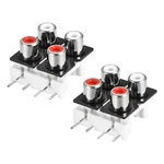 2 X Av Concentric Outlet 4 Rca Female Jack 6PIN Connector Socket Panel Mount. Fixed Price $13.33.
