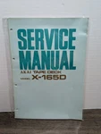 Original Akai X-165D Reel To Tape Deck Service Manual Vintage Paperwork. Fixed Price $22.49.