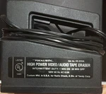 Realistic High Power Video/audio Tape Eraser, Cat No. 44-233A. Fixed Price $27.44.