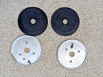 2 Teac A-1500 Reel Hub Plates With Shims And Screws. Fixed Price $85.00.