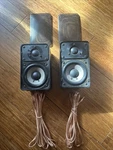 Realistic Minumus 7 Indoor Outdoor Bookshelf Speakers Model 40-2030C With Wires.. Fixed Price $49.95.