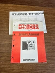 Original Pioneer RT-2022, RT-2044 Service Manual / Schematic. Fixed Price $120.00.