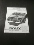 1976 Sony Tc 510 2 Portable Reel Recorder Vintage Retro Advertising. Fixed Price $8.25.