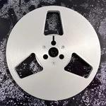 Vintage 7" Meister Aluminum Metal Take Up Reel To 1/4" Tape 3 Window. Fixed Price $29.95.