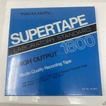 Vintage Realistic Supertape Reel To 7" 1800FT New Sealed Nos. Fixed Price $34.95.
