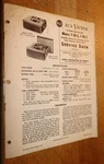 Rca Service Data 1956 Reel To Stereotape Player 7-TR-2 7-TR-3. Fixed Price $20.00.