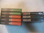 8 Vintage Cassette Tapes Sony Auto-sensor Basf Headmaster Maxell C-120 Japan. Fixed Price $16.00.