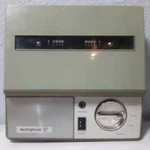 Westinghouse H-27R1 Two Tone Olive Reel Player Untested As/is. Fixed Price $24.95.