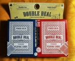 Items 4U! Double Deal Poker Card Deck Set Pack W/ 5 Dice, Item# 00627. Fixed Price $32.99.