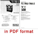 Sony TC-766-2 Service & User Manual TC766-2 Instructions. Fixed Price $6.90.