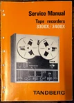 Tandberg Model 3300X 3400X Reel To Service Manual *original*. Fixed Price $29.97.