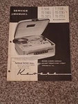 Original Revere Reel To Tape Recorder Service Manual. Fixed Price $15.00.
