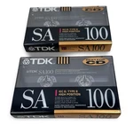 Tdk SA100 Super Avilyn High Bias Type Ii Audio Cassette Tapes Min 2 Pack New. Fixed Price $19.99.