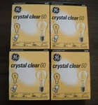 Nip Ge Decorative Crystal Clear Light Bulbs A19 60 Watts -set Of 8 New. Fixed Price $59.00.