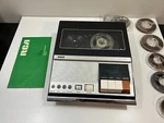 Vintage Rca Transitor Ac Tape Recorder Yls 16E With Microphone Powers Up Turns. Fixed Price $24.99.
