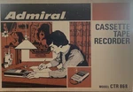 Admiral Ctr 868 Solid State Cassette Recorder Player Vintage Portable. Fixed Price $19.00.