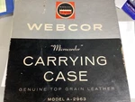 Webcor Model A-2963 Case Only. Fixed Price $19.99.