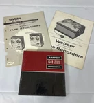 Webcor Tape Recorder Service Manuals & New Real Bundle. Fixed Price $15.00.