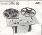 1958 Revere T11 T-11 Reel Tape Recorder Photofact Manual Player Sams. Fixed Price $11.04.