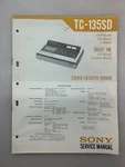 Sony TC-135 Original Service Manual Free Shipping. Fixed Price $14.00.