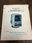 Craig Reader Model CR-2A Instruction Manual. Fixed Price $15.00.