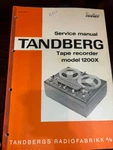 Tandberg 1200X Tape Recorder Repair Service Manual *& Schematics *original**. Fixed Price $14.79.