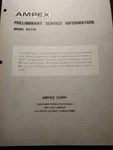 Ampex AV770 Reel To Service Manual Original. Fixed Price $49.99.