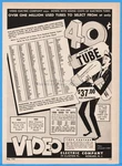 1958 Video Electronic Co Newark Nj Tubes Tv Radio Television Print. Fixed Price $9.89.